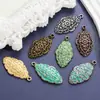 Europa y Estados Unidos más vendidos joyería retro de aleación colgante etiqueta de patrón irregular accesorios para colgante de collar DIY