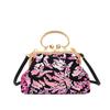 Bolsa Feminina Simples Elegante Nova com Fecho Chinoiserie Feminina 2025 Nova Versátil Ins Bolsa Transversal Pequena Quadrada