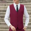 Colete de Terno Masculino Slim Fit Estilo Coreano, Colete de Trabalho, Colete Masculino, Roupa Profissional, Colete de Uniforme para Grupo
