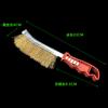 Cepillo de Alambre con Forma de Cuchillo Encriptado, Cepillo de Limpieza de Alambre Chapado en Cobre, Cepillo de Alambre Manual para Eliminación de Óxido, Cepillo de Pulido con Forma de Cuchillo para Manualidades
