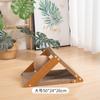 Bola Triangular de Corda de Cânhamo Arranhador para Gatos Vertical Resistente ao Desgaste Resistente a Arranhões Que Não Solta Pelos Anti-Arranhões Sofá Papelão Ondulado Prancha de Unhas para Gatos Brinquedo para Gatos