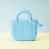 Bolsa de Silicona Transfronteriza con Agujeros Bolsa de Playa para Caminar Tote Bag DIY Se Puede Decorar Bolsos de Mano de Silicona de Dibujos Animados para Niños