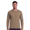 2026 Otoño Transpirable Malla Exterior Manga Larga Cuello Redondo Camiseta Deportiva para Hombre Secado Rápido Superior Ropa de Ciclismo Uniforme de Equipo Impresión