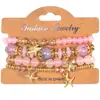 Pulsera Popular Bohemia Multicapa de Cristal de Temperamento Transfronteriza Set de Joyería de Estilo Exótico Joyería de Moda para Mujer