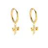 Exquisitos Pendientes de Zirconia, Clips para Orejas para Mujer, Acero Inoxidable, Múltiples Estilos a Elegir, Pendientes Retro Franceses, Suministro Directo de Fábrica