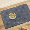 Alfombrilla de Piso de Goma a Cuadros Simple para Baño, Linda Alfombrilla Antideslizante, Posavasos para Comida de Mascotas, Resistente a la Suciedad y las Manchas, Alfombrilla para Perros