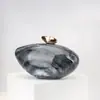 Bolsa de Embreagem Simples de Acrílico com Formato de Bala Tendência para Mulheres no Comércio Exterior Transfronteiriço, Bolsa de Ombro Feminina, Bolsa Transversal de Luxo Leve