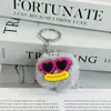 Chaveiro PomPom Fofo Engraçado Pingente Boca de Salsicha Feia Fofa Engraçada Par Melhor Amigo Bolsa de Estudante Pingente Lote