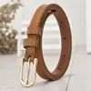 Cinturón Nuevo para Mujer, Sencillo y Versátil, Cinturón de Cuero Sintético para Mujer, Cinturón para Jeans, Cinturón Decorativo de Pequeña Fragancia para Mujer