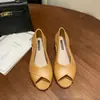 Sandálias de Peixe Novas de Verão para Mulheres Salto Grosso Laterais Vazadas Casuais Planas Para Usar Fora Antiderrapantes Diárias Moda Sapatos de Moda