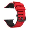 Adequado para Apple Watch Ultra 9876543210 Series, Pulseira de Relógio Esportiva de Silicone Bicolor com Padrão de Piano