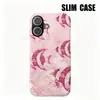 Capa para iPhone 15PM com peixes tropicais em aquarela rosa degradê, película fina para iPhone 17, capa protetora de telefone para comércio exterior