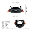 Kit portalámparas redondo GU10 con apertura de 70 mm, soporte de anillo frontal para módulo, portalámparas mr16, accesorios para focos, carcasa de marco
