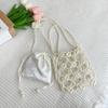 Bolso de Mano de Moda para Niña Pequeño Estilo Fragante Bolso de Hombro Tejido con Perlas Bolso Cruzado Pequeño de Cadena para Bebé