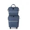 Equipaje de viaje de alta gama tela Oxford a cuadros bolsa de viaje multifuncional con ruedas para trolley tienda en línea agente