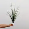 Hierba de junco fino artificial bicolor, hierba verde otoñal vintage, hierba base para arte floral de seda, suministro transfronterizo, stock de fábrica