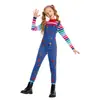 Fiesta de Halloween Suministro de Exportación Europeo y Americano Muñeco Fantasma Chucky Impresión Digital 3D Traje de Cos Niños Mono