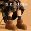 Pantuflas de algodón de invierno para mujer para uso exterior, con forro de felpa, suelas gruesas, cobertura completa del talón y diseño cálido, nuevo modelo elegante y de moda 2026