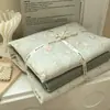 Conjunto de Quatro Peças de Algodão Classe A Aeróbico Fio Duplo Roupa de Cama Cobertura de Colcha de Gaze com Bolinhas Onduladas Grau Mãe e Bebê Conjunto de Três Peças para Dormitório