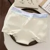 [Oxygen Girl] Roupa Íntima para Meninas Algodão Puro Algodão 10A Forro Antibacteriano Amigo da Pele Boxer Finos de Verão para Mulheres