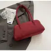 2025 Nova Bolsa de Axila com Design de Nicho Coreano Feminina Mori Fofa Moda Outono Bolsa de Mão Bolsa Bowling Bolsa de Ombro