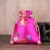 Bolsa Pequena de Contas de Madeira, Saquinho de Brocado com Padrão de Nuvem, Bolsa de Tecido, Bolsa de Brocado para Nozes Colecionáveis, Bolsa de Brocado de Seda, Saquinho de Chá, Bolsa de Cetim