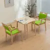 Mesas y sillas aptas para la edad para personas mayores, mesas y sillas de comedor para ancianos, juegos de mesa y sillas de comedor de madera maciza para residencias de ancianos