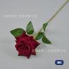 Canto de Veludo Rosa Médio Galho Único Rosa Simulada Produtos Mais Vendidos Transfronteiriços Layout de Cena de Casamento Decoração para Sala de Estar Doméstica