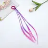 [En Stock] Aro para Toalla Cuerda de Peluca Colorida Trenza Retorcida Gradiente de Princesa Accesorios para el Cabello Cola de Caballo Moda para Niños y Niñas