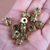 Estrella Luna Bodhi Mantra de Seis Sílabas Cuentas Cubo DIY Productos de Buda Nube Trasera Aleación de Plata Tibetana Cuentas de Aleación Cuentas Cuentas Top