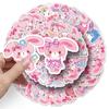 50 Stickers de Conejo Rebotando Sanrio Dibujo Animado Lindo bonbonribbon Decorativos Vaso de Agua Papas
