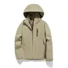 Cortavientos con Forro de Plumas Desmontable y Forro Polar Tres en Uno con Capucha Versátil Bloque de Color para Hombres y Mujeres al Aire Libre Compra Grupal Mayoreo