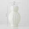 Jarrón decorativo creativo de flores secas blanco Shumen, de cerámica que nutre el agua, para sala de estar, pasillo, arreglos florales, adornos ligeros de lujo de alta gama.