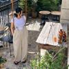 Macacão Feminino Dongdaemun de Alta Qualidade, Simples, Sem Costas, de Perna Reta com Alças para o Verão