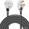 Cable de extensión para secadora de 3 puntas, 30 amperios, NEMA 10-30P a 10-30R con extremo de lámpara,