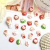 Internet Vermelho Rosa Porco Cartoon Nail Art Acessórios Bonito Tridimensional Morango Porco Bebê Resina DIY Desgaste Armadura Acessórios