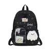Mochila fofa de estrela ins feminina distintivo bidimensional produtos bolsa de dor bolsa de boneca mochila versátil temporada de volta às aulas