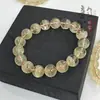 Pulseira de Cristal Amarelo Natural Açaí Pulseira de Contas de Citrino Brasileiro DIY Joias de Contas Soltas Acessórios com Contas Contas Espaçadoras
