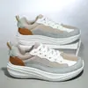 Zapatos de hombre de punta ancha transfronterizos para otoño, malla transpirable, zapatillas deportivas extragrandes y extragruesas para adolescentes, zapatillas de correr para fitness al aire libre