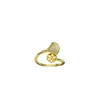 Anillo de falda de baile de diamantes completos Anillo de perlas DIY Configuración de joyería Accesorios de joyería Zirconia microincrustada al por mayor Anillo abierto ajustable Moda
