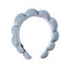 Amazon Transfronterizo Toalla Terciopelo Torcido Diadema para Mujer Parte Superior Craneal Alta Esponja Terciopelo Diadema Simple Exquisita Accesorios para el Cabello Facial