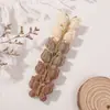 Traje de Pasador de Pelo Tejido a Mano de Lana Europeo y Americano Mariposa Enrollada Pasador de Color Sólido Suave Todo-partido Tocado para Bebé 3841