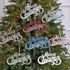Feliz Navidad Letrero de carta de Navidad Accesorios para árbol de Navidad Colgantes decorativos Guirnalda Enredadera de Navidad Transfronterizo