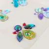 Pegatinas de diamantes para la cara, pegatinas de decoración de belleza de gemas hechas a medida con forma de cola de sirena y corazón, maquillaje deslumbrante, pegatinas de tatuaje de diamantes en forma de lágrima