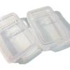 Caja de membrana de maíz para palomitas, caja tipo bolsa Yum, caja de almacenamiento estilo ins, tipo tapa transparente, caja portátil para cuenta manual, a prueba de polvo