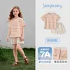 [Precio de Liquidación] Conjunto Casual de Verano para Niños Mayores, Conjunto de Dos Piezas para Niñas, Vestido de Verano Delgado de Manga Corta para Bebés