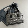 Bolso de algodón para mujer, otoño e invierno, nuevo, moderno, de gran capacidad, bolso de mano, bolso Boston portátil para viajes diarios.