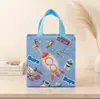 Bolsas de regalo festivas para niños de venta caliente transfronterizas, bolsas de regalo de cumpleaños para jardín de infantes laminadas de tela no tejida, bolsas de regalo de cumpleaños para niños