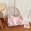 Bolso grande de nailon de alta gama para mujer, nuevo bolso de hombro de moda 2026 para ir al trabajo, bolso de mano tipo tote con sensación relajada