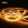 Tira de Luz Cob Personalizada Autoadhesiva Techo de Sala de Estar 24V 8mm 320D Atmósfera Línea Lineal Flexible de Bajo Voltaje